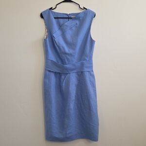 Lela Rose Light Blue Midi Dress